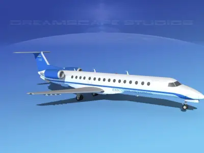 Embraer ERJ-140 Executive Express 3D model