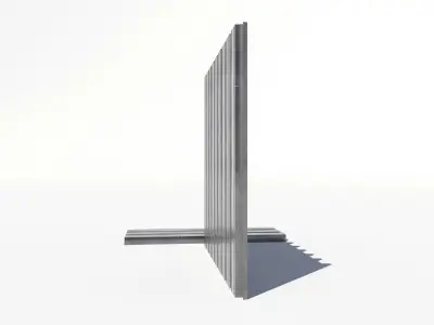 Corrugated galvanized sheets 8 Low-poly 3D model