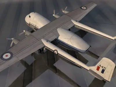 Armstrong Whitworth AW-660 Argosy 3D model