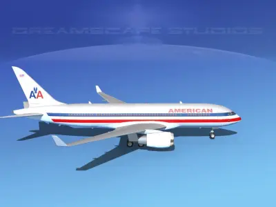 Boeing 787-8 American Airlines 3D model