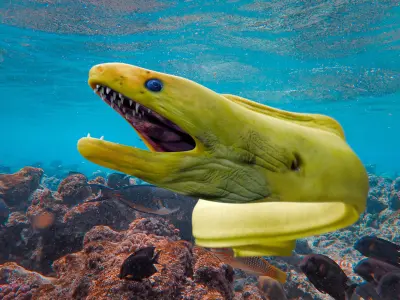 Animated Moray Eel Low-poly 3D model