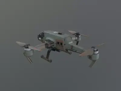 destroyed VTOL 3D model purchase