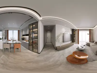 villa Modern Restaurant Home decoration 3D model