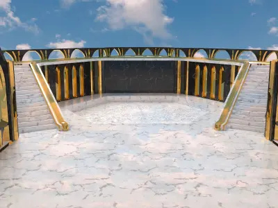 Empyrean Throne Low-poly 3D model