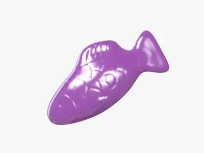Swedish Fish Purple model 3D model