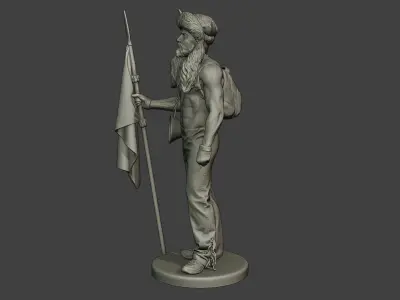 Capitol assault forces 3D print model