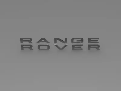 Range Rover lettering logo 3D model