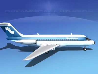 Douglas DC-9-20 Southern Airways 2 3D model