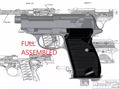 Walrher P38K 3D model