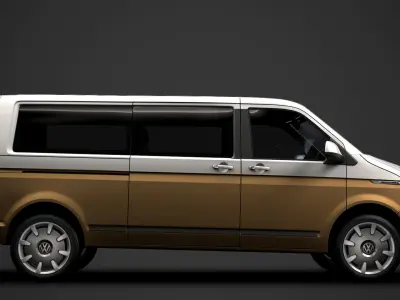 VW Caravelle LWB T 6 1 2020 3D model
