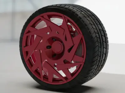 Akida rims wheel auto garage tuning 3D model