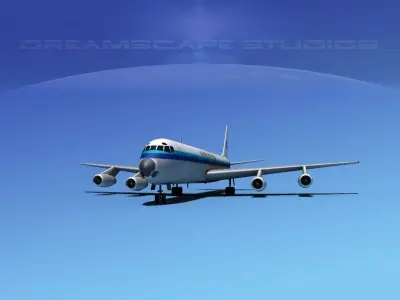 Douglas DC-8-63 KLM Royal Dutch 3D model
