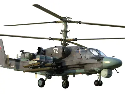Ka-52 Attack helicopter 3D model