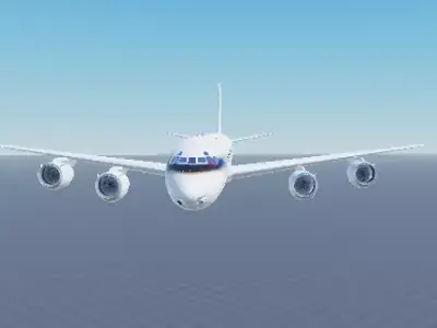 Douglas DC-8-73 Nasa Free low-poly 3D model