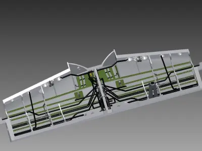 P-51 B-D  details models 1-72 Wheel bay 3D print model