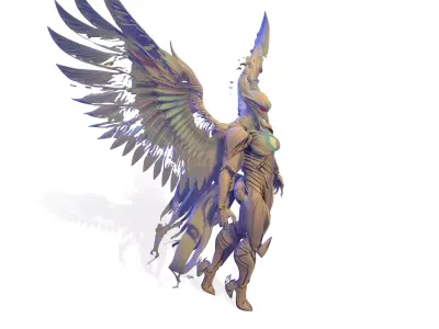 Celestial Fallen Angel blends 3D print model