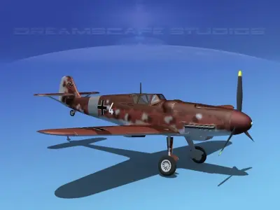 Messerschmitt BF-109 V09 3D model