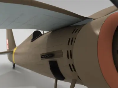 Very simple PZL P11c Polish Air Force 3D model