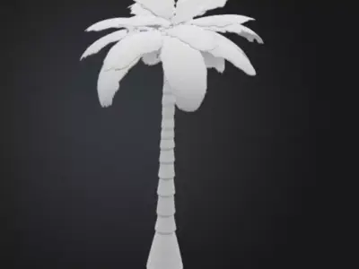 3D printable palm tree model 3D print model