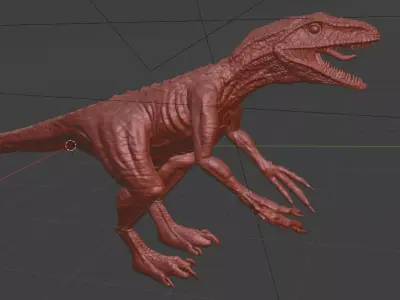 Dinosaur Creature 3D Model 3D model