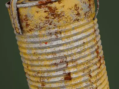 Post Apocalyptic Grenade Free low-poly 3D model