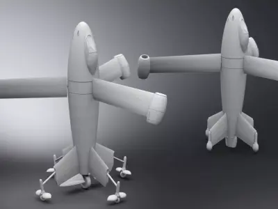 Thrust Wing hunter Scale Model 3D print model