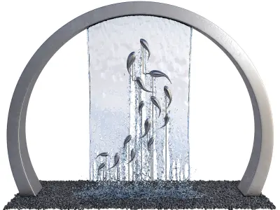 3 Fountain Figures 3D model