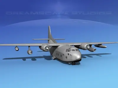 Fairchild C-123K Bare Metal 3D model