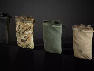 Military bag Low-poly 3D model