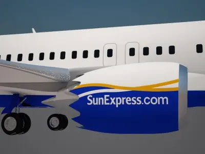 SunExpress Boeing 737 MAX 8 3D model
