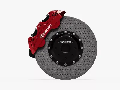 Performance Brake Disc Caliper System 3D model