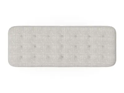 Mid Century Bench Platinum Free 3D model