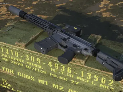 Multi Caliber Assault Rifle 3D model