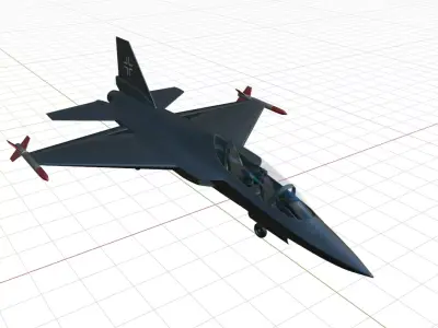 EADS Mako HEAT - The HIGH ENERGY ADVANCED TRAINER Low-poly 3D model