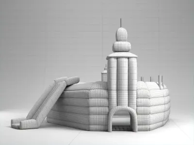 Inflatable Toy Castle 3D model