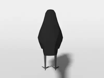 Low Poly Cartoon Blackbird Low-poly 3D model