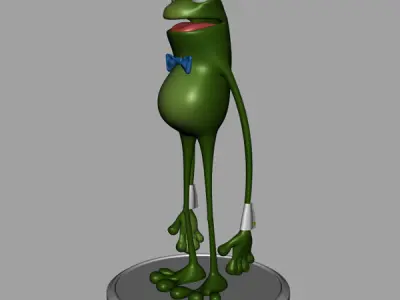 Frog Cartoon 3D model