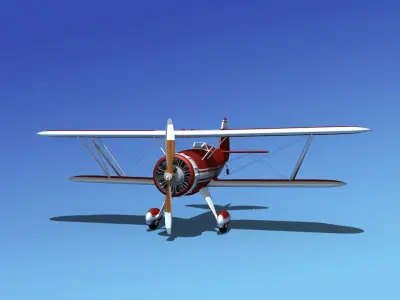 Waco YMF-5 V02 3D model