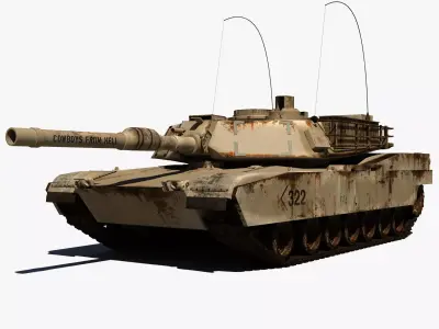 Abrams M1 Tank 3D model
