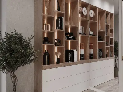 Corona Render Interior Wardrobe Modern Design 3D model Free 3D model