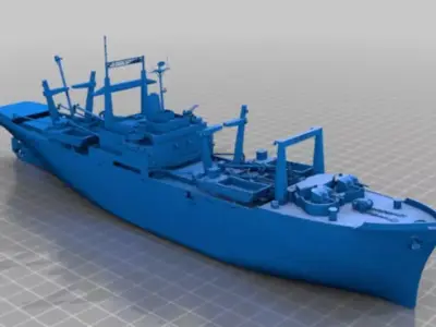 USS St Louis LKA 116 - Charleston class Amphibious Cargo Free 3D model