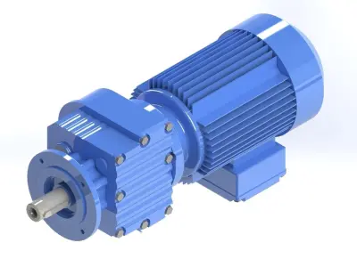 Gearmotor RF27 DT80N2-FL120 3D model