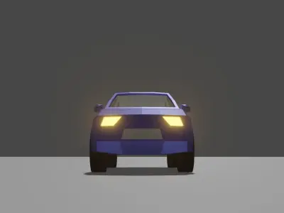 Low Poly Car SUV Low-poly 3D model
