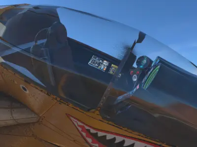 T-Fighter space superiority fighter Low-poly 3D model