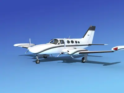 Cessna 421 Golden Eagle V11 3D model