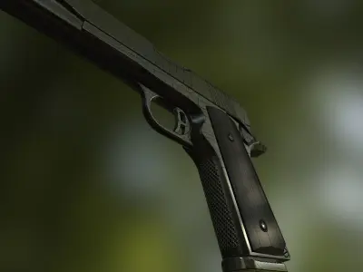 Citadel 1911 9mm Pistol Low-poly 3D model