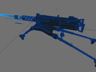 M2 Browning HP 3D model