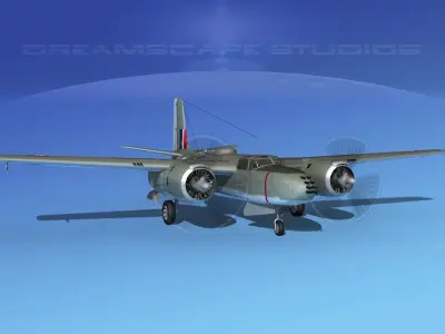 Douglas A-26B Invader UK 3D model