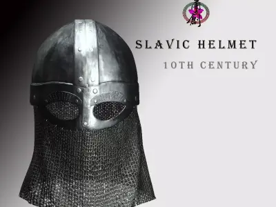 Slavic Helmet - 10th Century Low-poly 3D model