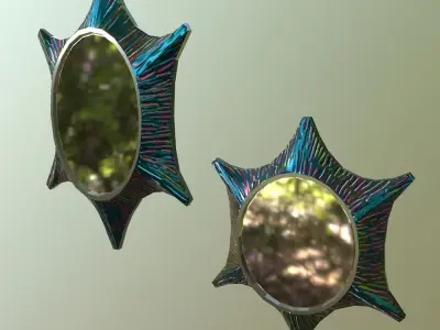 Litmus Wall Mirrors Free low-poly 3D model